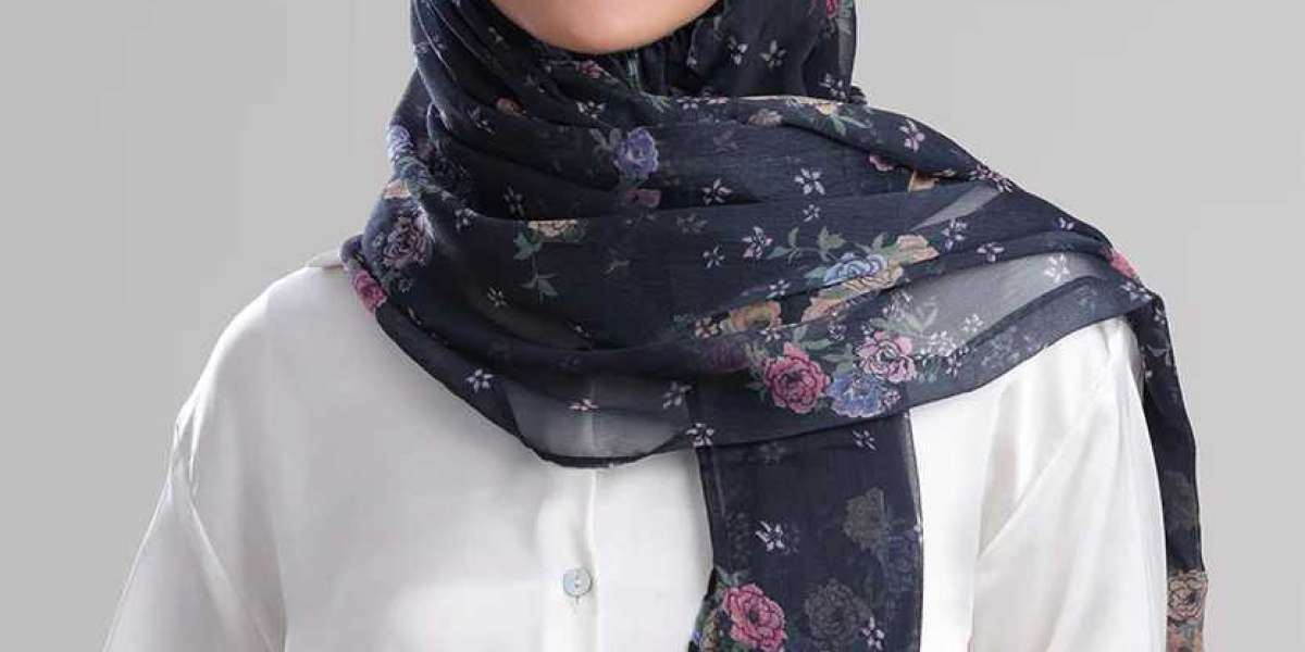 Color Bouquet - Printed Crinkled Chiffon: Add a Splash of Color to Your Hijab Style